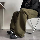 Threebooy Mens pants Chic Pocket Long Pants New Men's Casual Mopping Trousers Harajuku Streetwear Sport Running Sweatpants 5XL-M